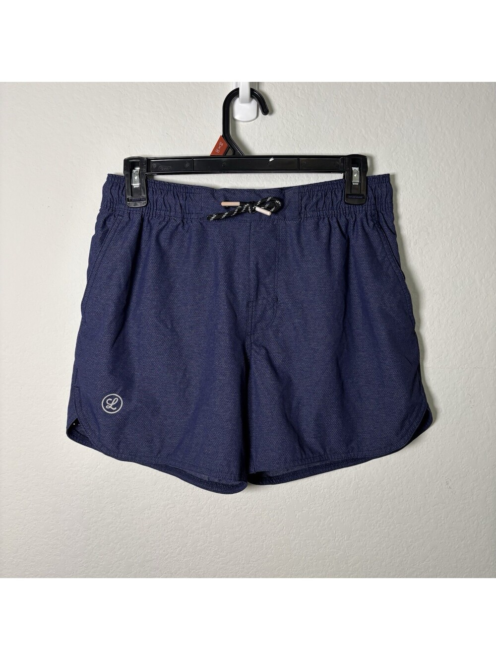 Legends Luka Shorts Mens Size Small Dark Blue Gym Workout Stretch Lined Running
